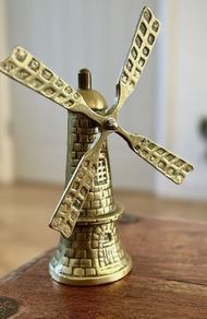 Vintage brass Windmill with bell