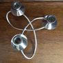 Celtic Knot Chrome Candle Holder Christmas Table Image 3