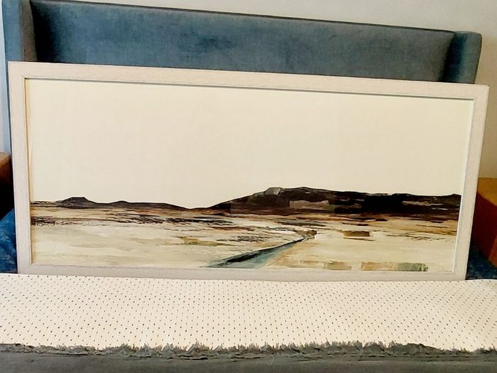 Large Framed/Picture "Mesa" Abstract Landscape Wall Art Print (126cm x 56cm)
