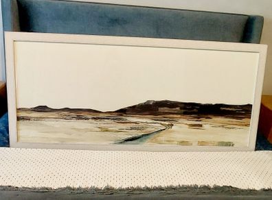 Large Framed/Picture "Mesa" Abstract Landscape Wall Art Print (126cm x 56cm)