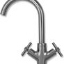 Stainless Steel Kitchen Sink Basin & Victoria Tap, Reversible, 105cm x 18cm x 50cm Image 3