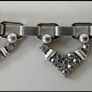 Stella and Dot Vintage Cut Crystal  50 Stone Statement Piece Necklace/Pendant/Choker with Extender Image 2