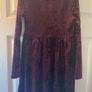 Girls sparkly burgundy / wine velvet dress age 9-10 yrs. Image 6