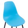 Dining Chairs 6 pcs Blue PP Image 6
