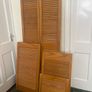 Solid timber louvre wardrobe doors Image 4