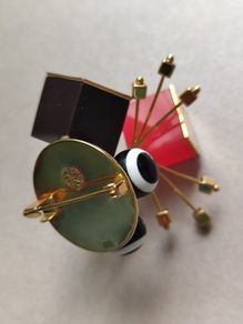 Surrealist Art Brooch Atomic Style