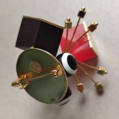 Surrealist Art Brooch Atomic Style