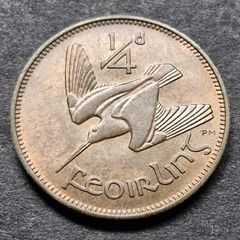 Beautiful Ireland 1946 Farthing 1/4 d coin