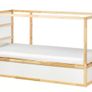 IKEA's child's reversible bed, white/pine - KURA Image 2