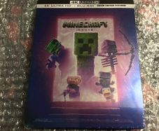 Minecraft 4K Movie +Blu Ray  Steelbook Dolby Atmos/Vision