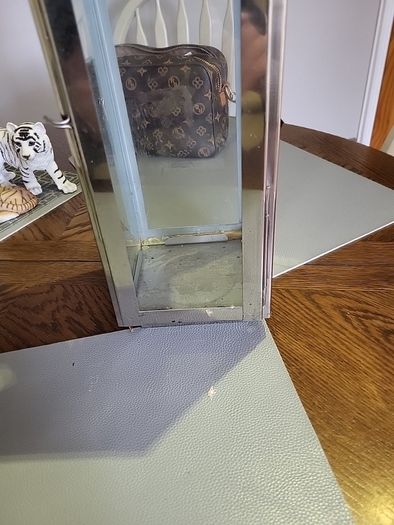 Lantern  tall stainless steel
