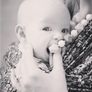Navajo white teething necklace for babies and parents. Image 3