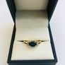 Vintage 14ct Yellow Gold Sapphire & Diamond Ring Image 2