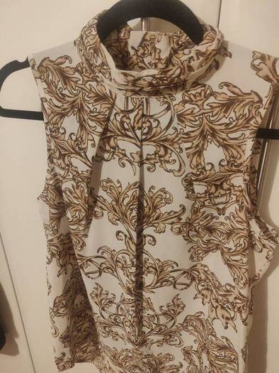 Next Sleeveless Blouse Gold Design