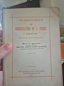 consecration of a bishop by Joseph Henry McMahon