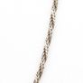 925 Vintage Italian Sterling Silver Wheat Spiga Chain Image 2