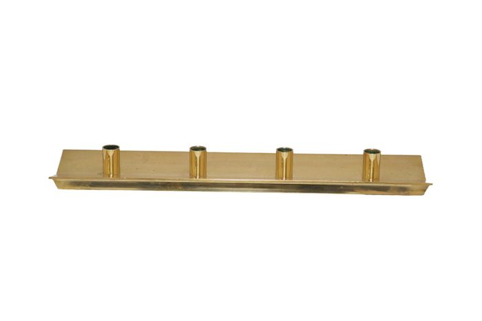Vintage Brass Candelabra, Model Profile by Pierre Forsell for Skultuna, 1960s