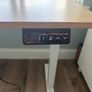 White and Oak Style Standing Desk Image 3