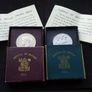 1951 Festival of Britain Crown Coins,- Complete Matching Pair ( Maroon and Teal Sets ) Image 6