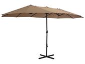 Outdoor Parasol with Aluminium Pole 460x270 cm Taupe