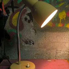 1970s beige desk lamp