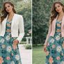 Beautiful Ladies Floral Wrap Dress: Size 10 Image 6