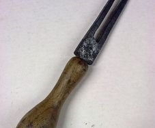 Old wooden handled timber scribe.