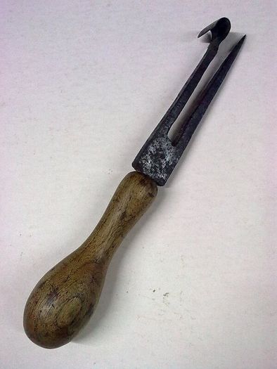 Old wooden handled timber scribe.