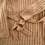 Jessica Simpson Women's Long Sleeve Cable Knit Sweater Dress - Tan Brown - Belt Image 5