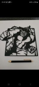 hulk metal wall decor