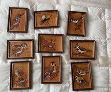 9 Leatherwork Birds by David Byrne