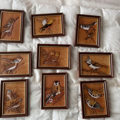 9 Leatherwork Birds by David Byrne