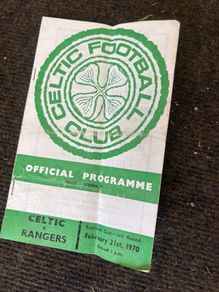 1970 Celtic v Rangers Official Programme Scottish Cup 3rd Round Old Firm Derby
