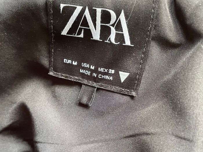 Zara Black Faux Fur Coat - Size M - Like New