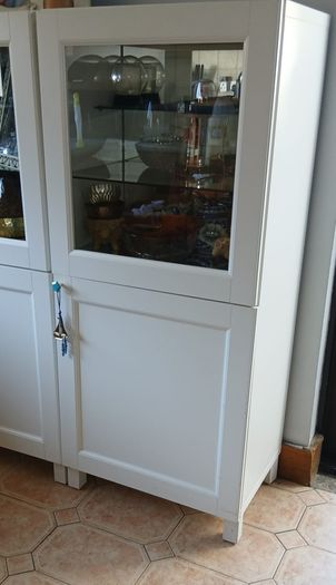 White cabinets