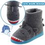 Lulex Childrens Slippers Grey Shark Size junior 6 Image 2