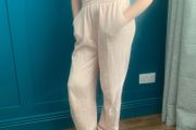 Light pink ladies joggers. Size S