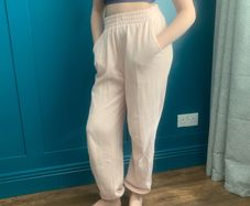 Light pink ladies joggers. Size S