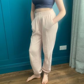 Light pink ladies joggers. Size S