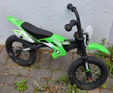 12 Inch Moto X Motocross-Style Balance Bike Green