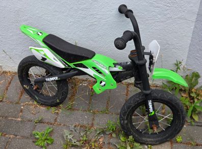 12 Inch Moto X Motocross-Style Balance Bike Green
