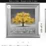 Framed Wall Art Yellow Blossom Tree Image 6