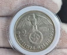 2 Reichsmark 1937 D Munich WW2 Silver Coin third Reich