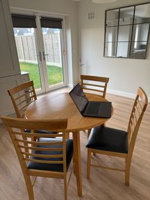 dining table and chairs