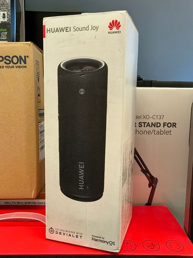 HUAWEI Sound Joy Portable Bluetooth Speaker, 79 dBA @2 m Devialet Quad Speakers, 26 Hour Playback, Shake Stereo Link Up, Obsidian Black