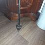 Antique Forged Made Irish Handheld Long Shafted Iron Dibber Stage or Movie Props ending in tapered bulb, a Traditional Agricultural, Used for dibbing holes in soil for seed sowing, particularly for planting potatoes in rocky or boggy terrain Image 2