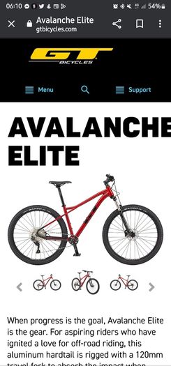 GT Avalanche 29er Elite 2021- Medium Size