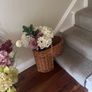 Wicker Stair Basket with Handle - as new Image 2