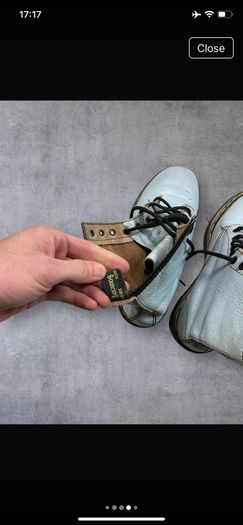 Dr Martens Powder Blue Size 5/38