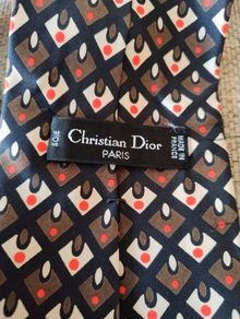 Vintage Christian Dior silk tie circa 1970's in very good condition see last two photos for a small stitch needed FREE STANDARD POSTAGE INCLUDED
